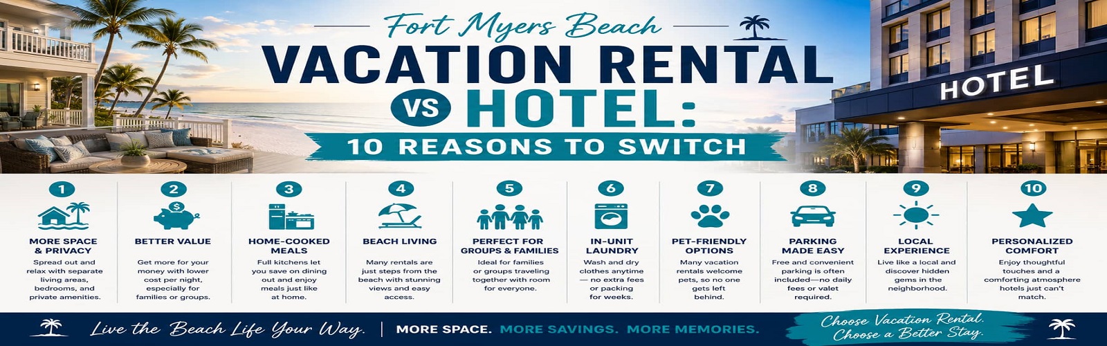 Fort Myers Beach Vacation Rental vs Hotel